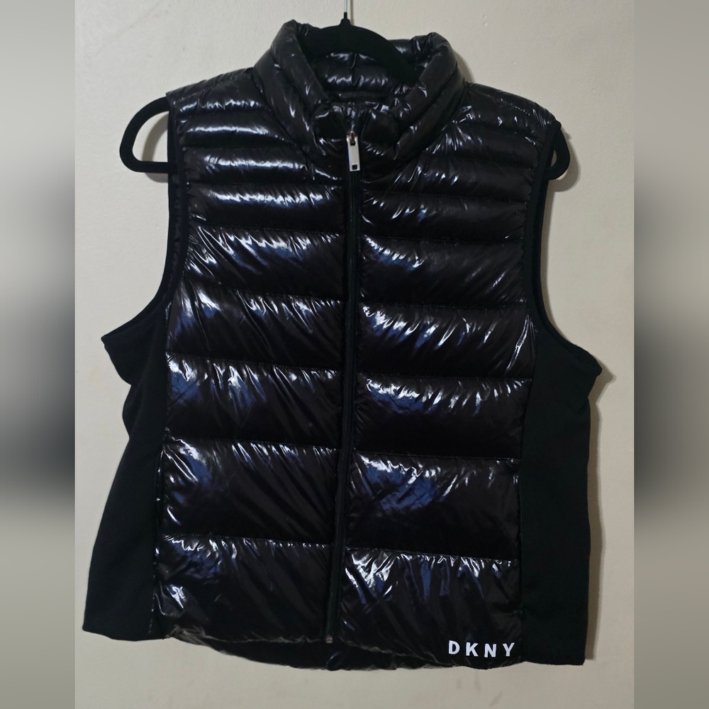 DKNY Black Puffer Vest
